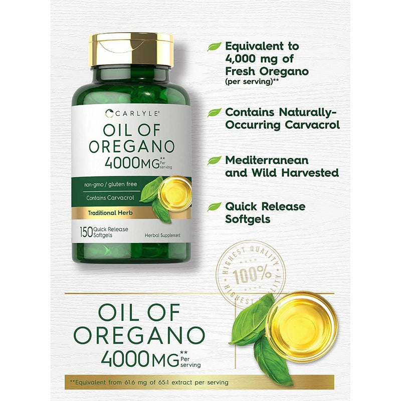 Aceite De Oregano X150 4.000 Mg