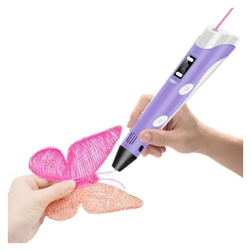 Lápiz 3d Pen Boligrafo Impresión 3d Dibujo + 3 Filamentos