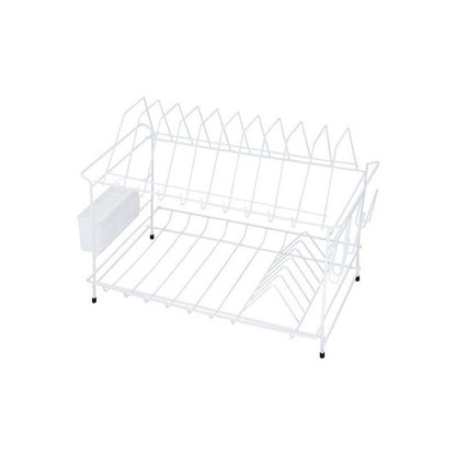 Locero Escurridor De Mesa Casa 2 Niveles + Porta Cubiertos