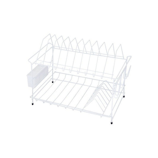 Locero Escurridor De Mesa Casa 2 Niveles + Porta Cubiertos