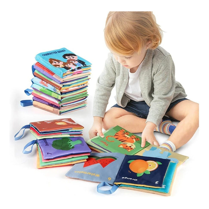 Libro Sensorial Estimulación Temprana Bebe Texturas Animales