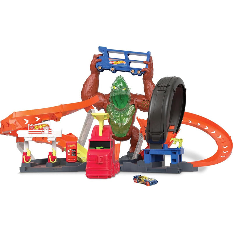 Pista Hot Wheels City Toxic Gorila Slam Ataque De Gorila