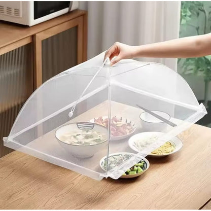 Mosquitero Cubre Tapa Platos Mesa Comida Camping Picnic Blanco