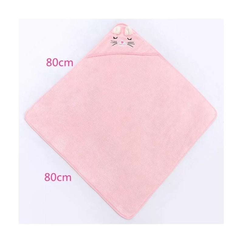 Toalla Manta Cobija Bebe Niños Suave Con Capota Multiusos