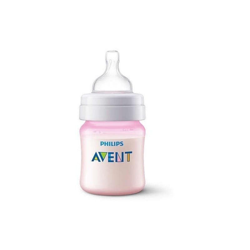 Tetero Avent Biberon 4 Oz 125ml Classic+ X1 0m+ Rosado