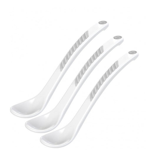 Set X3 Cucharas Para Bebe Twistshake Cuchara Blanco