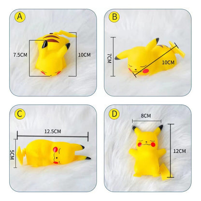 Lámpara Pokemon Pikachu Luz Led Cálida Decoración Niños X1