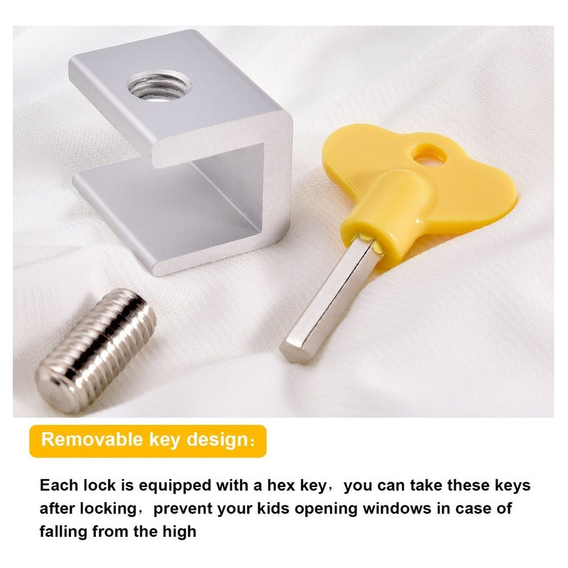 Seguro Ventana Puerta Corrediza Niños Bebe Metálico X1