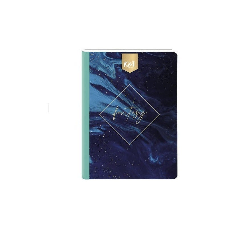 Cuaderno Cosido Kiut Mediano Rayado 100 Hojas + Stickers