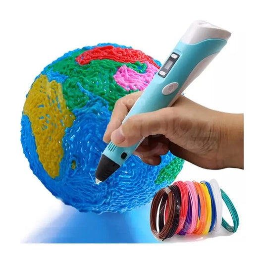 Lapiz 3d Impresion 26 Filamentos Boligrafo Dibujo Kit Pen Amarillo