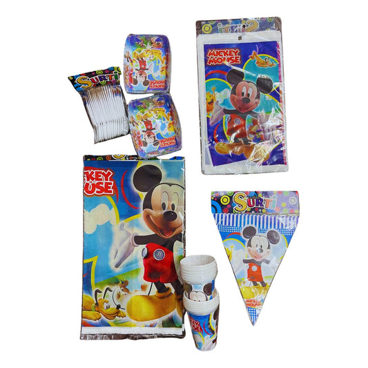 Kit Decoracion Fiesta Mickey 24 Invitados