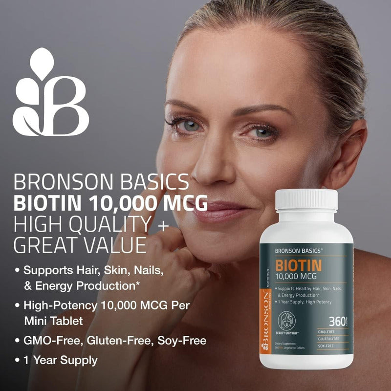 Biotin Biotina Bronson 10000