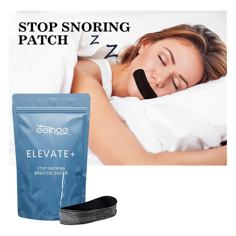 Cinta Dormir Boca Anti Ronquido Hipoalergenica X30 Negro Unica