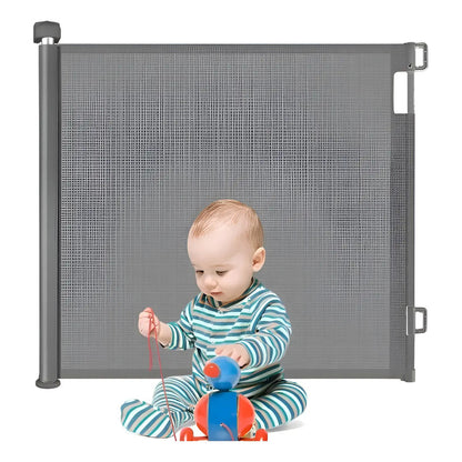 Puerta Retráctil 3 Mts Seguridad Bebe Mascota Extensible Gris 3 Mts