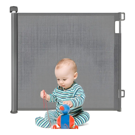 Puerta Retráctil 3 Mts Seguridad Bebe Mascota Extensible Gris 3 Mts