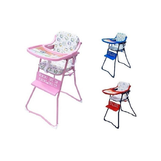 Silla Comedor Bebe Niño Niña Nueva Plegable Rosa Azul Rojo