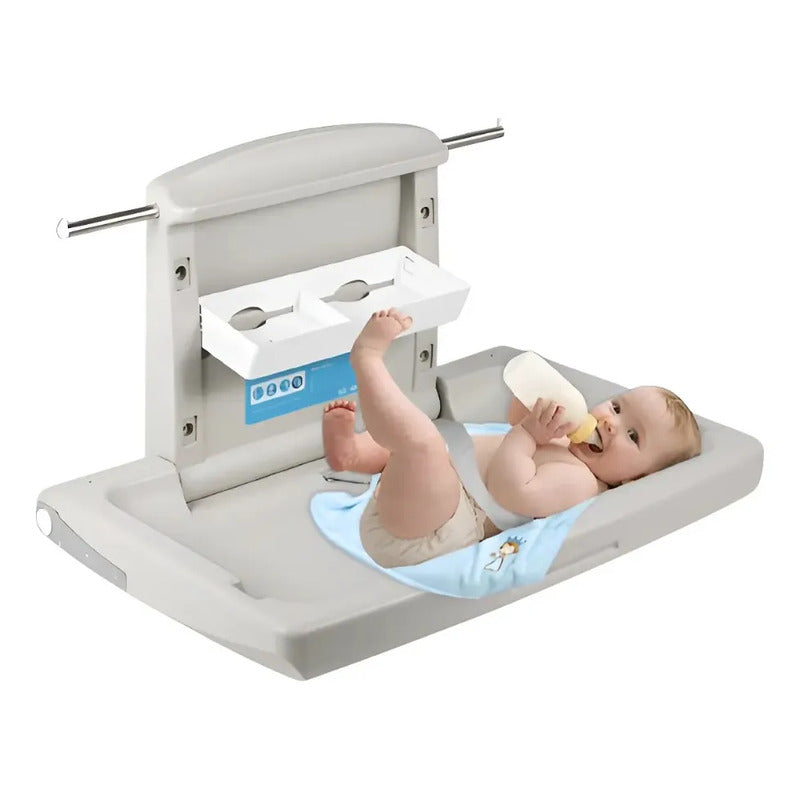 Cambiador Pañal Bebe Horizontal Para Hotel Centro Comercial Blanco