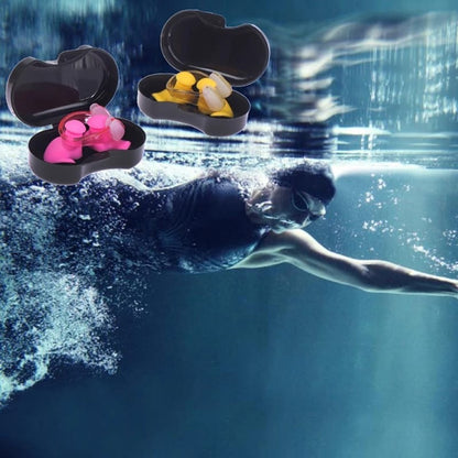 Tapon Oido + Clip + Estuche Natación Impermeables Dormir