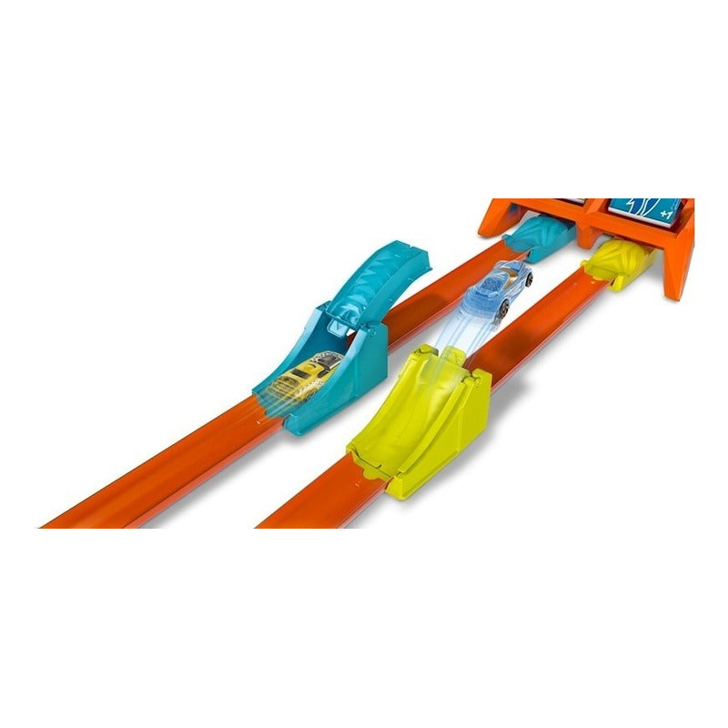 Pista Auto Hot Wheels Reto De Lanzamiento Campeón De Choques