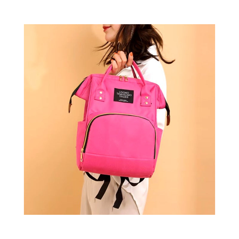Pañalera Multinfuncional Bebe Mochila Morral Bolso 6 Colores