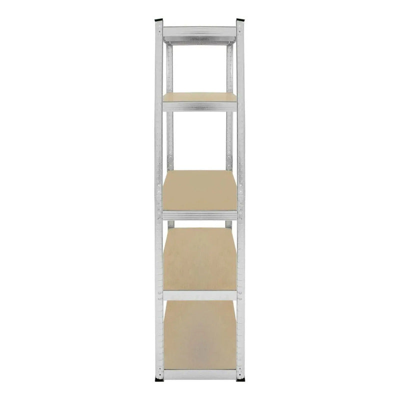Estante Organizador Metálico Rack & Pack De 5 Niveles Ajustables, Color Gris Con Acabado Mate, Alta Resistencia Para , Cocina U Oficina
