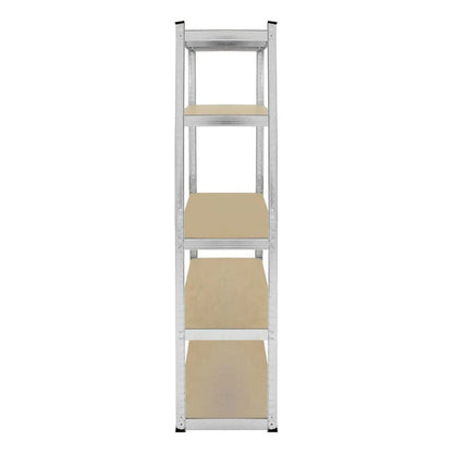 Estante Organizador Metálico Rack & Pack De 5 Niveles Ajustables, Color Gris Con Acabado Mate, Alta Resistencia Para , Cocina U Oficina