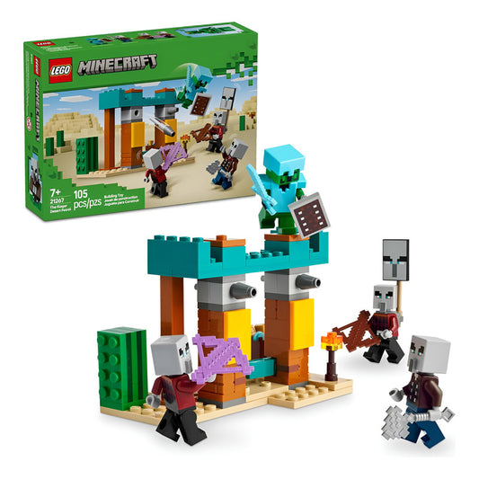 Lego Minecraft The Illager Desert Patrol 105pcs-  21267