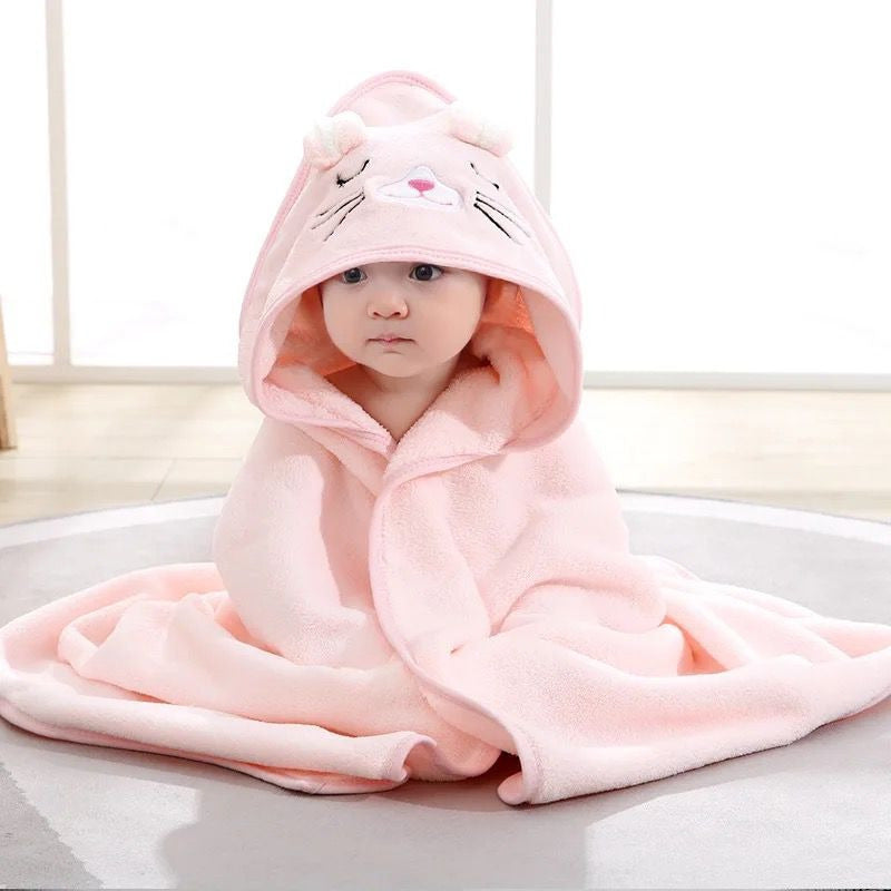Toalla Manta Cobija Bebe Niños Suave Con Capota Multiusos