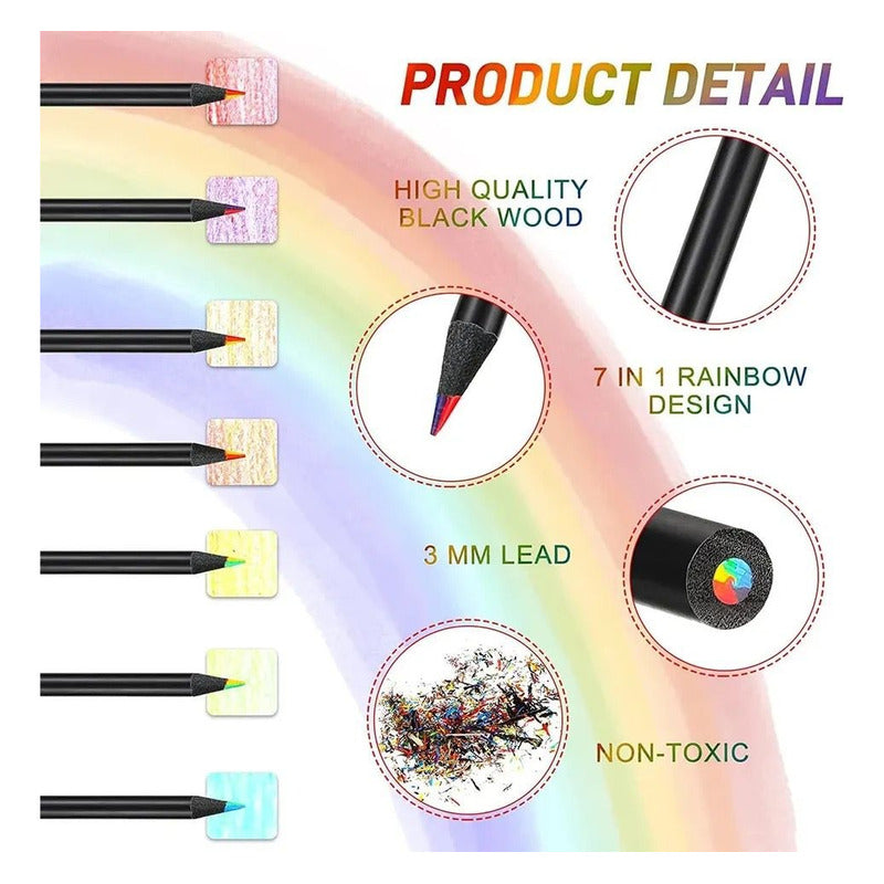 Lapices Colores Arcoiris X10