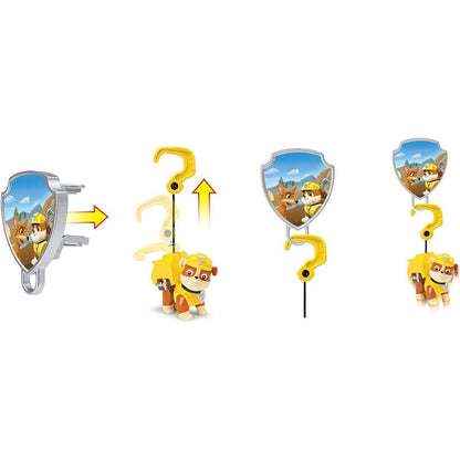 Paw Patrol Figura Con Placa Animada Gancho Motorizado Rubble