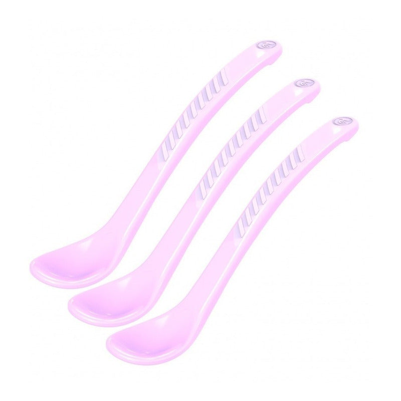 Set X3 Cucharas Para Bebe Twistshake Cuchara Rosado